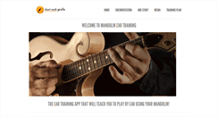 Desktop Screenshot of mandolineartrainer.com